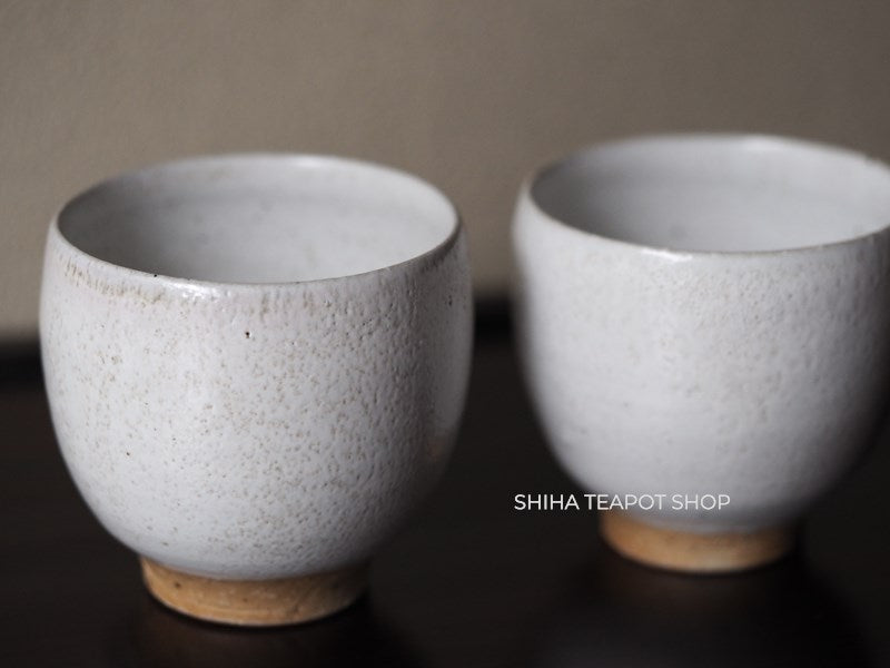 Tokoname Sou Yamada Pair White Cup (2pcs) 山田想 YS34 – SHIHA