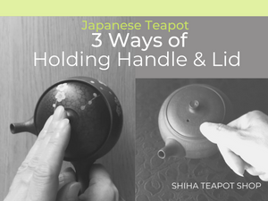 3 ways of Holding Handle & Lid - Japanese Teapot
