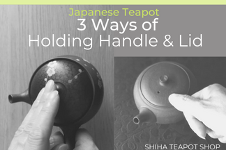 3 ways of Holding Handle & Lid - Japanese Teapot