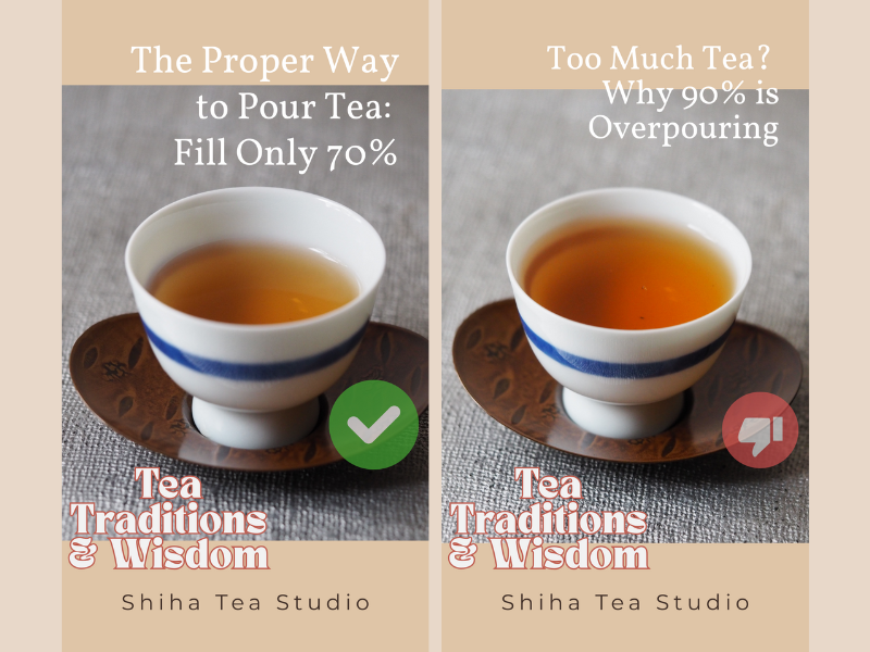 The Proper Way to Pour Tea:Fill Only 70% in Japanese and Chinese Tea C ...