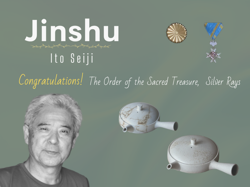Ito Seiji (Jinshu) received The Order of the Sacred Treasure, Silver Rays From the Government for His Long Year Contribution
