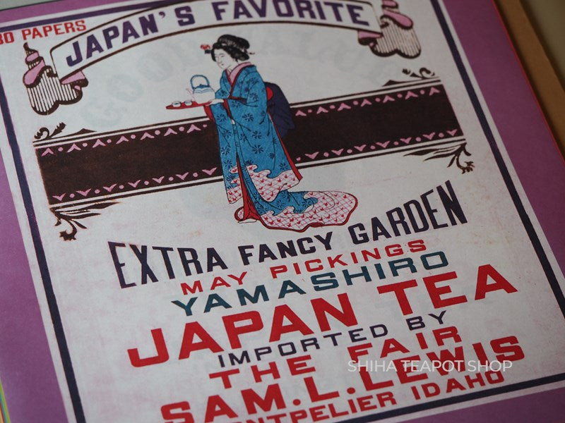 Label for Exporting Japanese Green Tea in Old Time