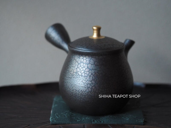 SHORYU Oil Drop Pattern Gold knob Small Teapot 昭龍油滴 SR003