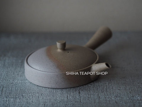 JINSHU Flat Gradation Tokoname Kyusu Teapot JNN24