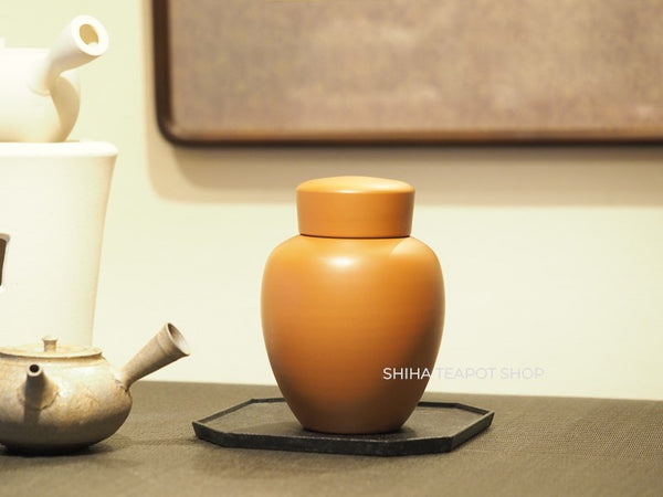 Vintage Togen Large Fine Red Caly Tea Canister 陶元 茶叶罐