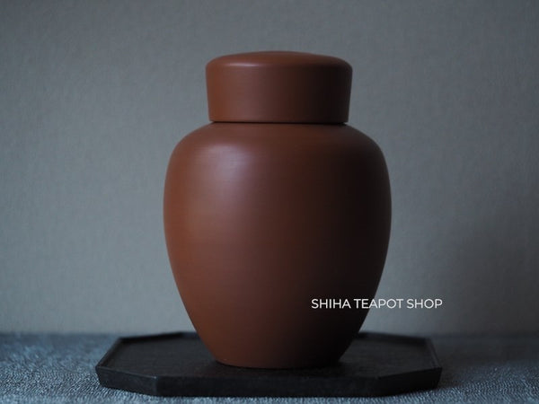Vintage Togen Large Fine Red Caly Tea Canister 陶元 茶叶罐