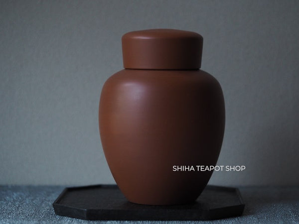 Vintage Togen Large Fine Red Caly Tea Canister 陶元 茶叶罐