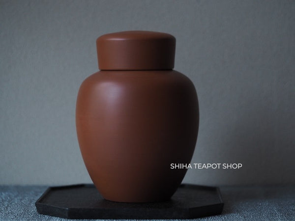 Vintage Togen Large Fine Red Caly Tea Canister 陶元 茶叶罐