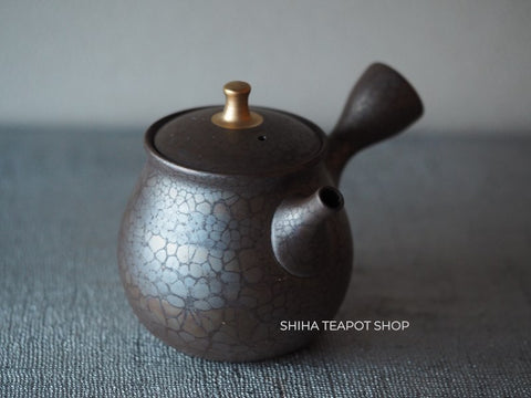 SHORYU Oil Drop Pattern Gold knob Small Teapot 昭龍油滴