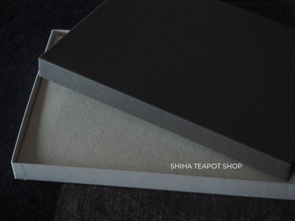 Wabisabi Wajima Urushi Lacquer Hand Carved Black Tea Tray Board (lines)