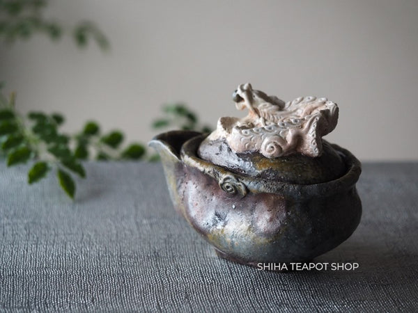 White Dragon Bizen-yaki  Houhin Teapot 横山直樹