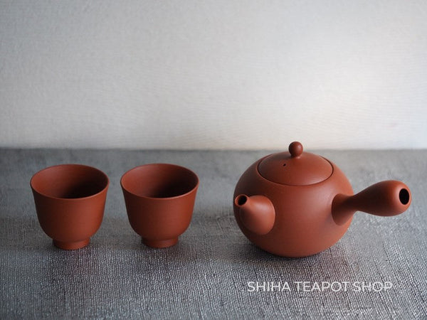 Koie Hiroshi (Reiko)  KH02 Silky Red Clay Kyusu Teapot - Shiha Original 玲光 鯉江廣
