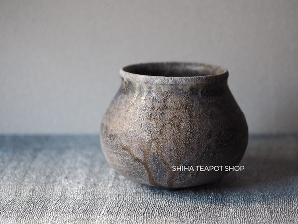 Wood Fired SUZUyaki Vase  Shinohara Takashi  First Firing 珠洲柴焼 SZ601