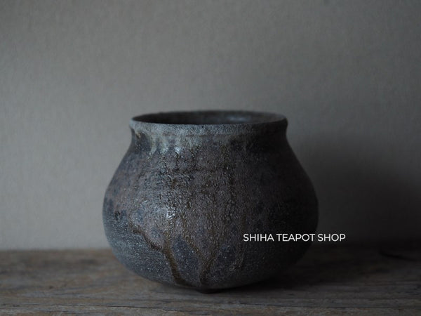 Wood Fired SUZUyaki Vase  Shinohara Takashi  First Firing 珠洲柴焼 SZ601