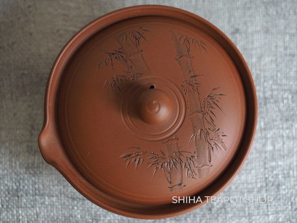 TOGEN Authentic Red Clay SHIBO Shiboridashi and plate 陶元本朱泥絞出 TG05