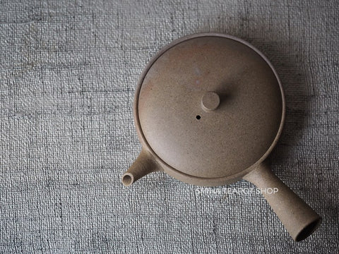 JINSHU Flat Gradation Tokoname Kyusu Teapot JNN41