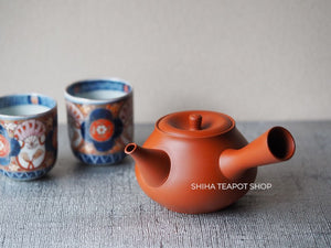 Koie Hiroshi (Reiko) Silky Red Clay Kyusu Teapot - Shiha Original 玲光朱泥(08)