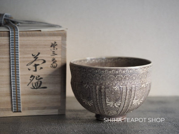 Matcha Tea Bowl  Japanese Tea Ceremony Mishima Pattern 抹茶碗  MT07