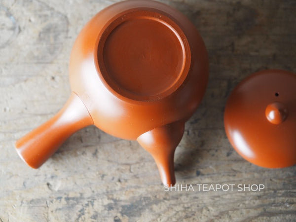 Vintage Baigetsu Silky Red Clay Teapot　(Showa era)