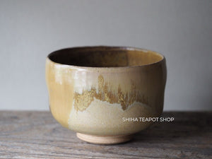 13代　高取八仙　抹茶碗 Takatori Hassen XIII Matcha Tea Bowl Kakewake Chawan 高取八仙