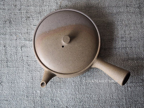 JINSHU Flat Gradation Tokoname Kyusu Teapot JNN90