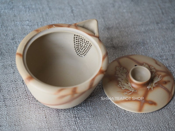 Vintage YUSEN Fire Line Houhin Teapot  40-50 years   初代友仙 Y56　【Vintage Japanese Teapot - Unused】