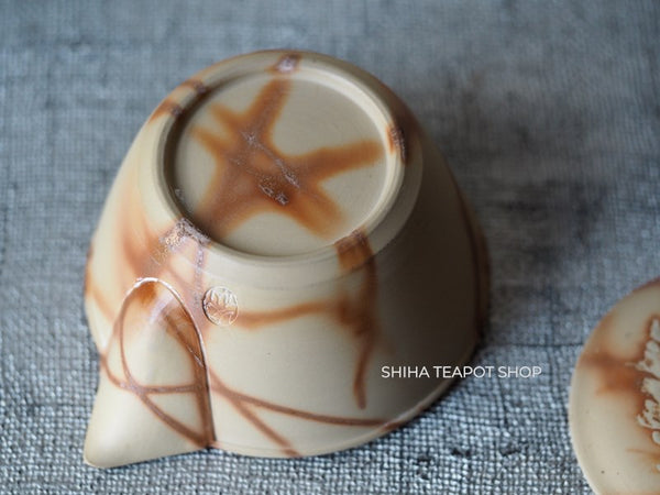 Vintage YUSEN Fire Line Houhin Teapot  40-50 years   初代友仙 Y56　【Vintage Japanese Teapot - Unused】