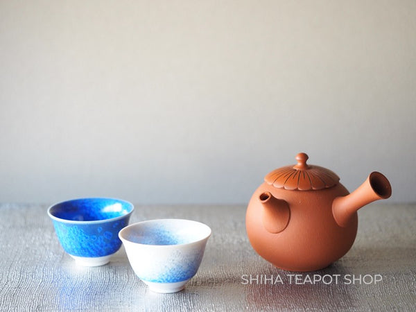 Tsuzuki Seiho Persimmon Lid (SH75)  Small Tokoname Red Clay Kyusu Teapot 青峰柿