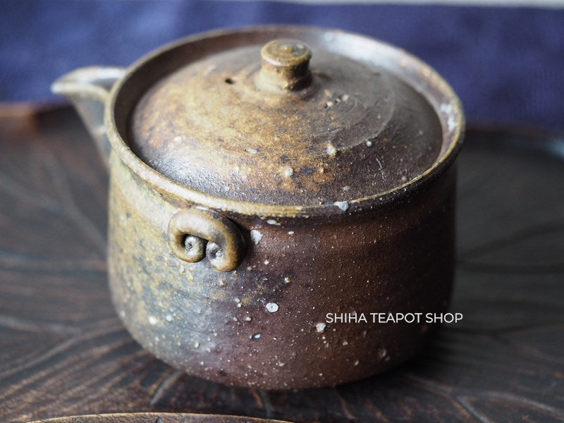 Banko Hiromi Yamamoto Woodfired Houhin Teapot 山本広巳 【Vintage Japanese Teapot - Unused】