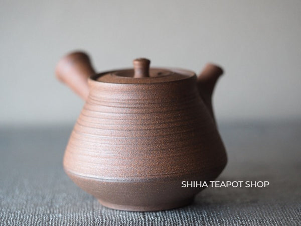 Shimizu Hokujo Reddish Brown Tokoname Small Kyusu Teapot H20