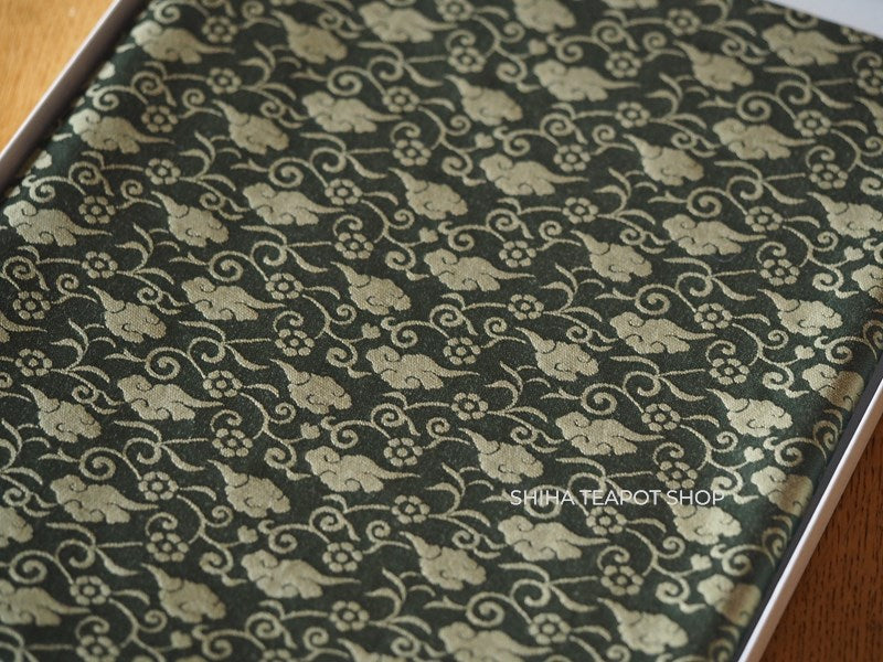 Senchado Cloth Mat / Tea Table Cloth for Tea Ceremony GreenーLucky Cloud