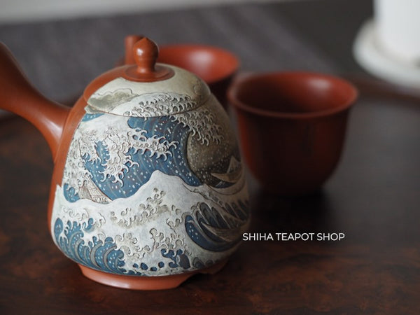 Kodo Yoshikawa ”The Greate Wave" Teapot KD458