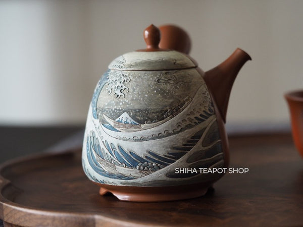 Kodo Yoshikawa ”The Greate Wave" Teapot KD458