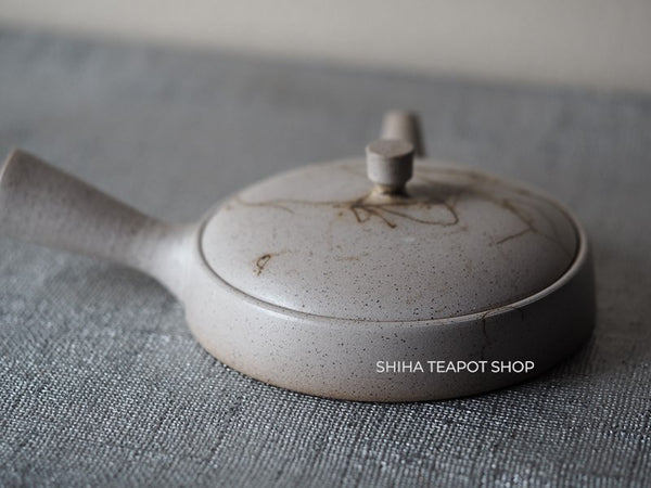 JINSHU Flat White Mogake Seaweed Tokoname Kyusu 甚秋藻掛 JN71