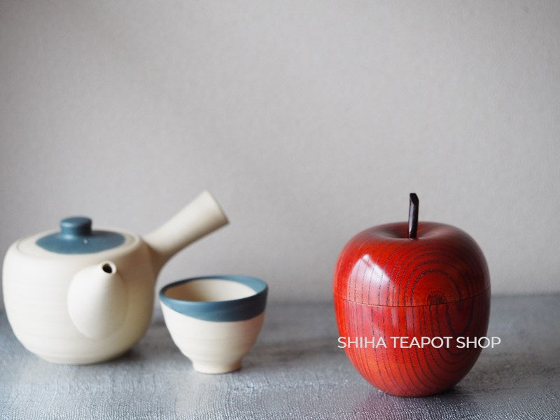 YAMANAKA 栃木工場竣工記念 2004.8 記念品 オブジェ Yamanaka lacquerware Wood Apple Case Container with Spoon – SHIHA