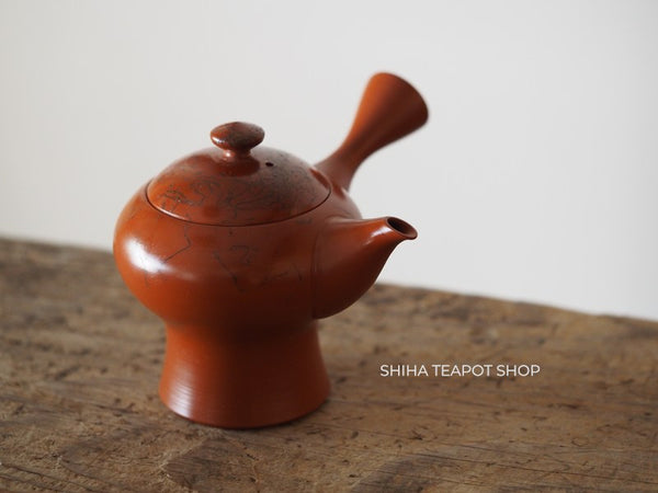 Souseki Red Clay Small Mogake High Body Kyusu Teapot