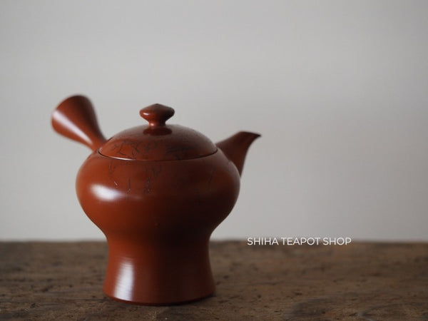 Souseki Red Clay Small Mogake High Body Kyusu Teapot