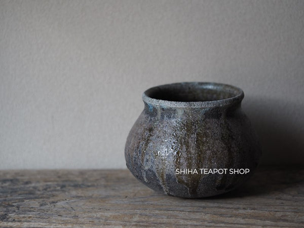 Wood Fired SUZUyaki Vase  Shinohara Takashi  First Firing 珠洲柴焼 SZ606
