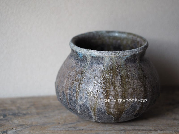 Wood Fired SUZUyaki Vase  Shinohara Takashi  First Firing 珠洲柴焼 SZ606