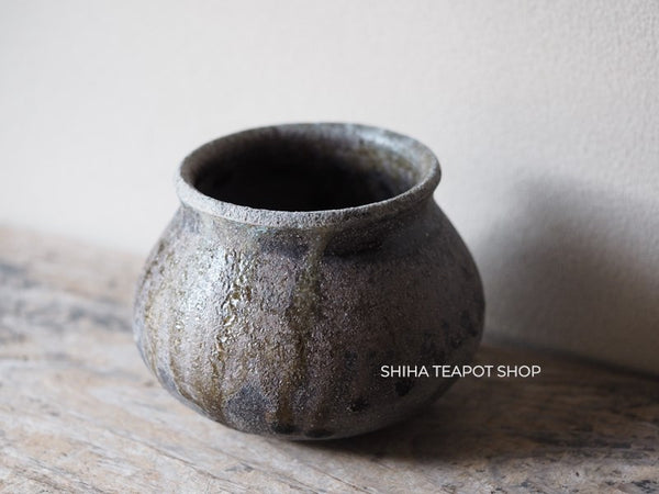 Wood Fired SUZUyaki Vase  Shinohara Takashi  First Firing 珠洲柴焼 SZ606