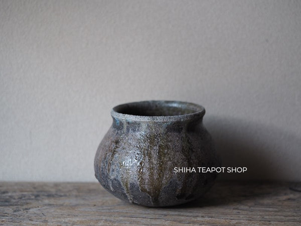Wood Fired SUZUyaki Vase  Shinohara Takashi  First Firing 珠洲柴焼 SZ606