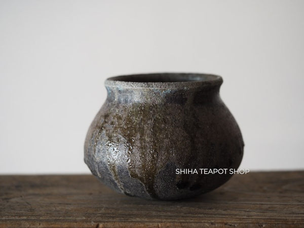 Wood Fired SUZUyaki Vase  Shinohara Takashi  First Firing 珠洲柴焼 SZ606