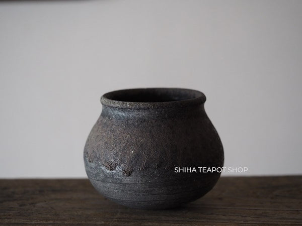 Wood Fired SUZUyaki Vase  Shinohara Takashi  First Firing 珠洲柴焼 SZ611