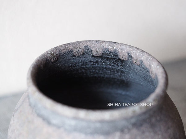 Wood Fired SUZUyaki Vase  Shinohara Takashi  First Firing 珠洲柴焼 SZ611