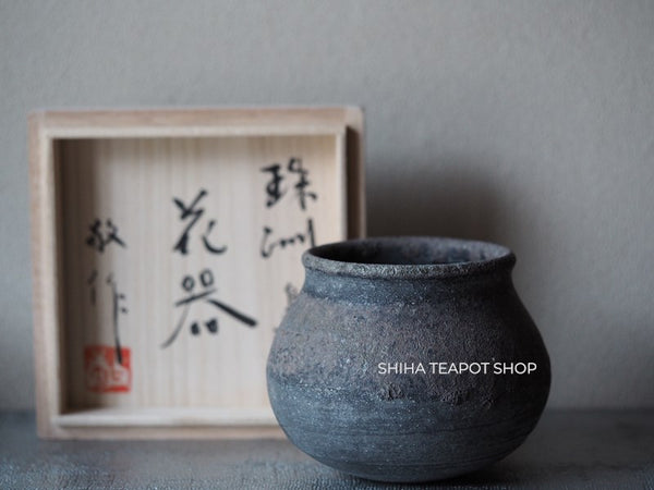 Wood Fired SUZUyaki Vase  Shinohara Takashi  First Firing 珠洲柴焼 SZ611