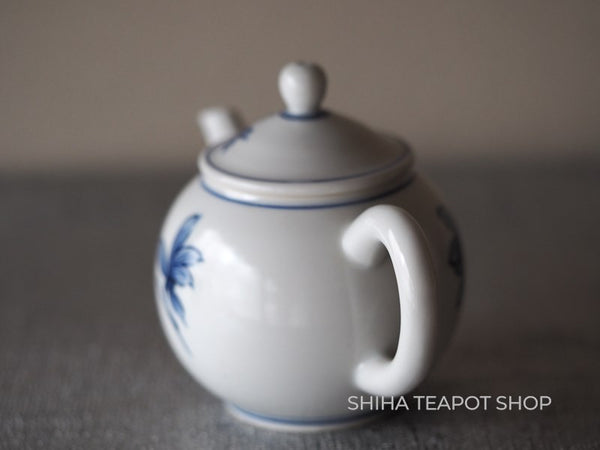 Kato Seisho Blue & White Orchid Porcelain Teapot  清昌茶具套 SS79