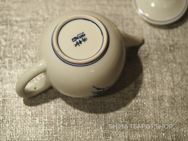 Kato Seisho Blue & White Orchid Porcelain Teapot  清昌茶具套 SS79