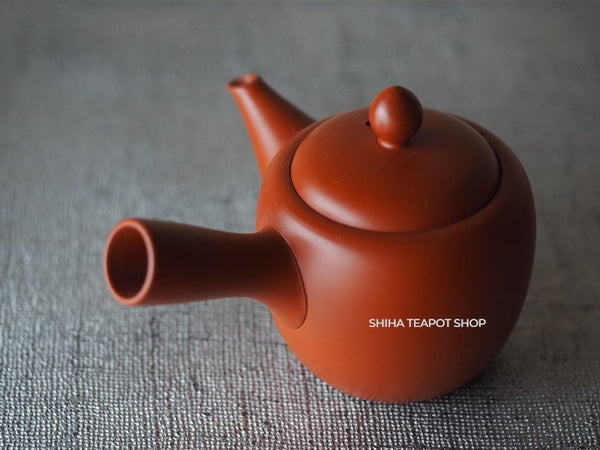 Vintage Baigetsu Silky Red Clay Mini Kyusu Teapot　(Showa era)