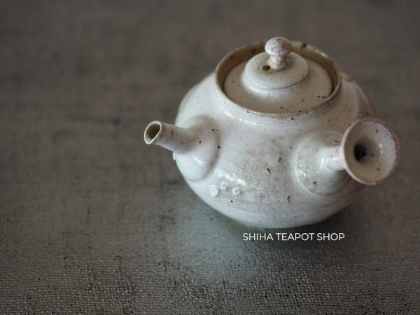 Tokoname Sou Yamada Wood fired White Shell Teapot + 2 cups 山田想 YS11-2