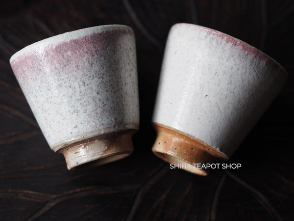 Tokoname Sou Yamada Wood fired White Shell Teapot + 2 cups 山田想 YS11-2